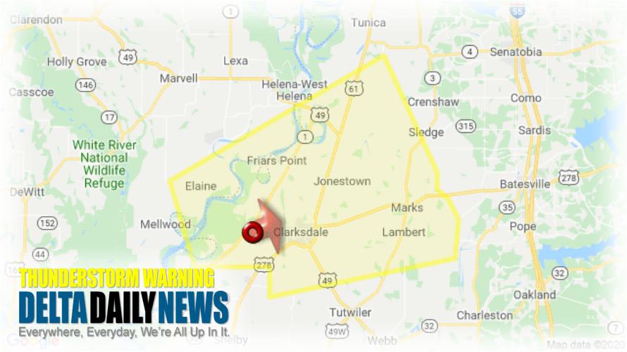 Thunderstorm Warning for Quitman County MS and 3 More