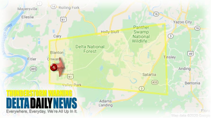 Thunderstorm Warning for Issaquena County MS and 2 More