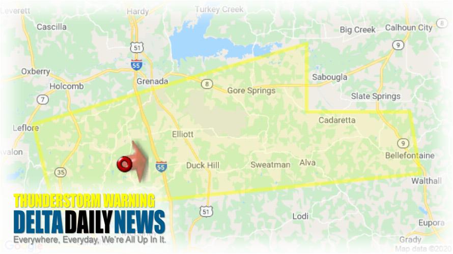 Thunderstorm Warning for Webster County MS and 3 More