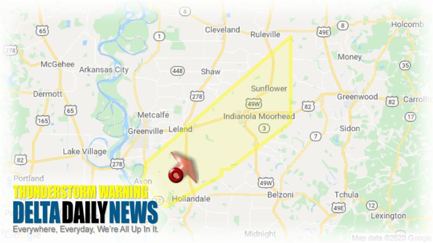 Thunderstorm Warning for Washington County MS and 1 More