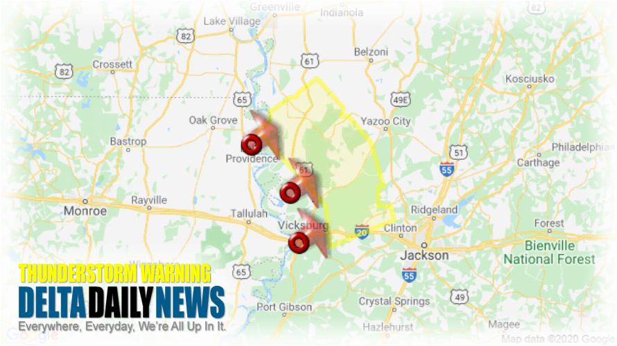 Thunderstorm Warning for Sharkey County MS and 4 More