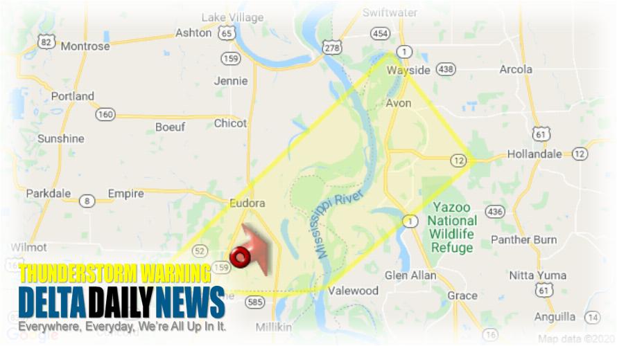 Thunderstorm Warning for Chicot County AR and 1 More