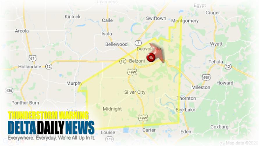 Thunderstorm Warning for Holmes County MS and 1 More