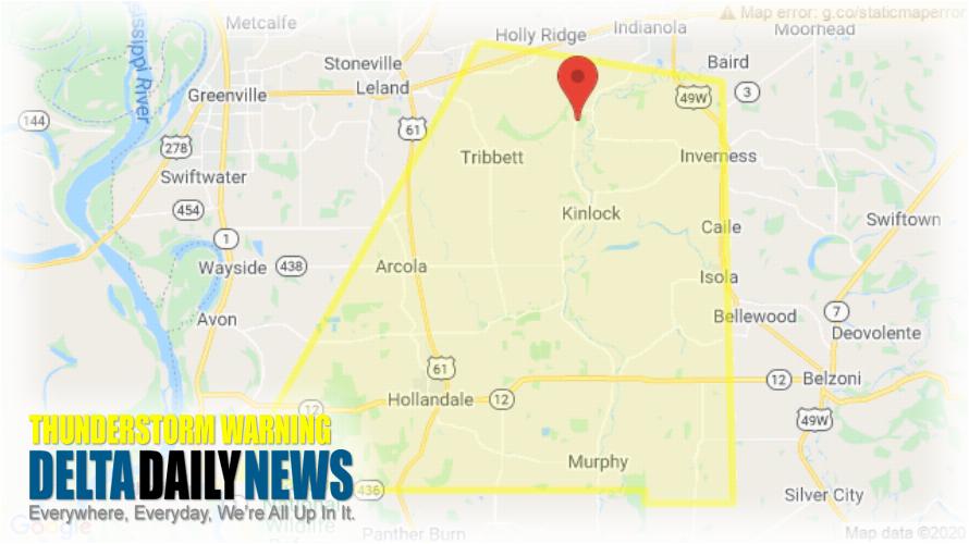 Thunderstorm Warning for Washington County MS and 2 More