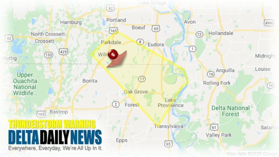 Thunderstorm Warning for Morehouse Parish, LA and 5 More