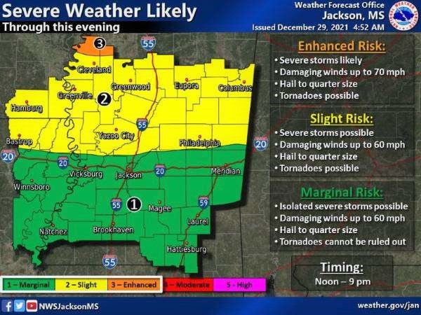 Severe Storms Likely Throughout The Delta