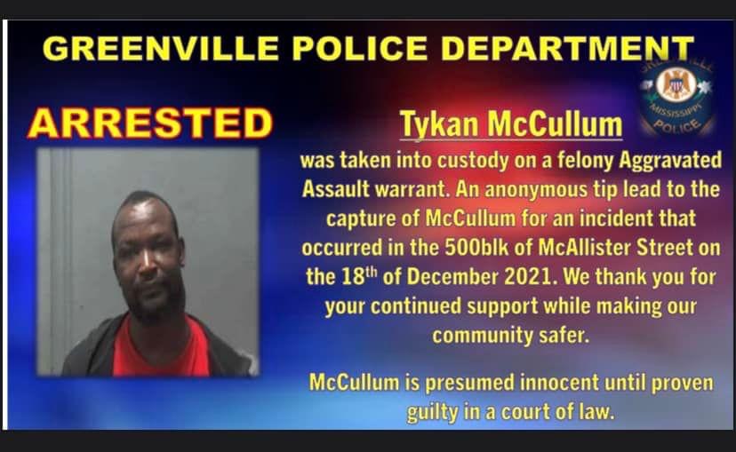 Public Tip Leads To Arrest Of Greenville Man