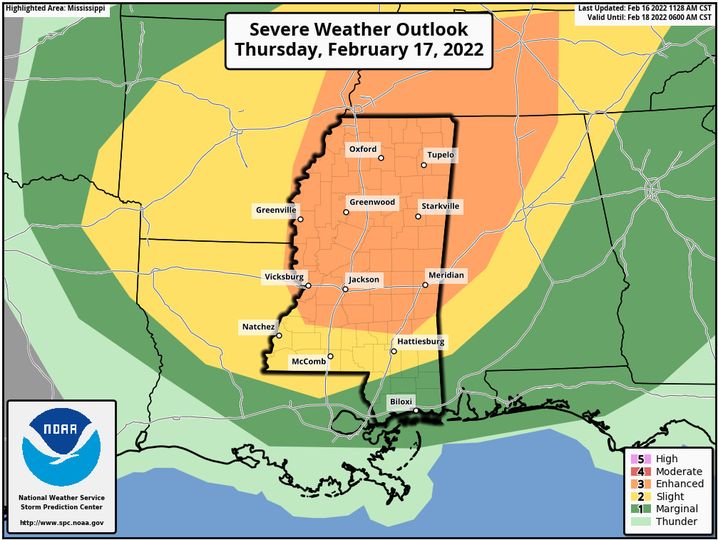 Enhanced Risk For Afternoon Severe Weather Event