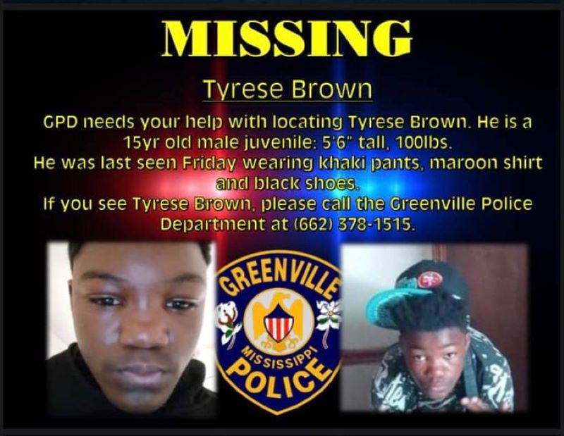 Greenville Teen Missing