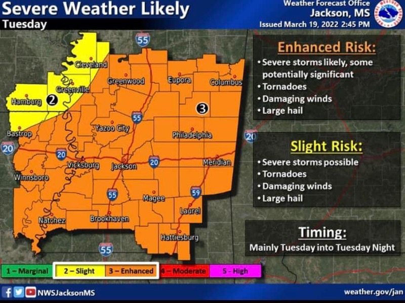 Possible Hail and Tornado’s on the Way