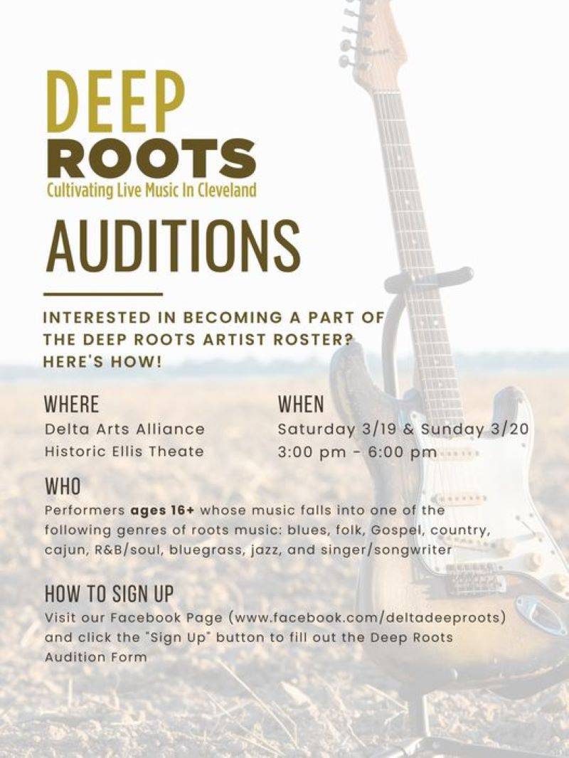 ‘Deep Roots’ Looking to Add to Roster of Performers
