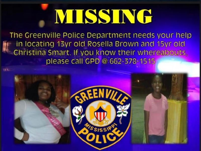 Two Girls Missing In Greenville