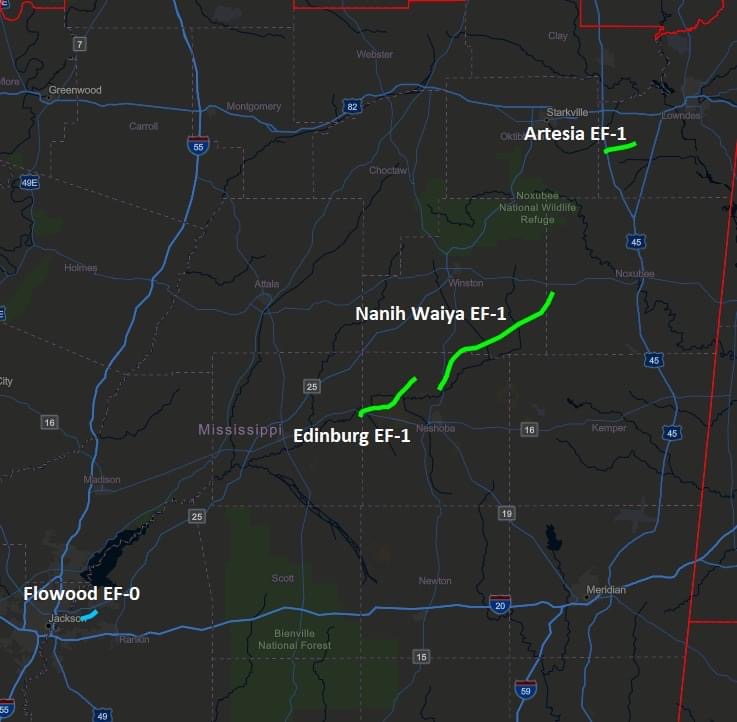 Five Tornados Confirmed During Wednesday Storm