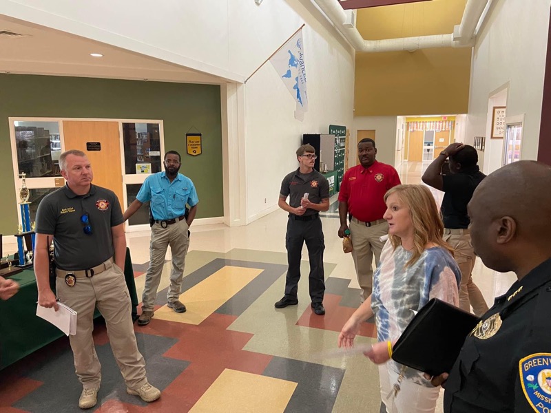 Greenville PD Holds Active Shooter Drill At St. Joe School
