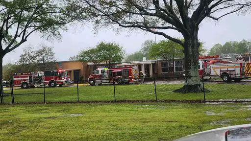 First Responders on the Scene of Explosion at Hayes Cooper Center