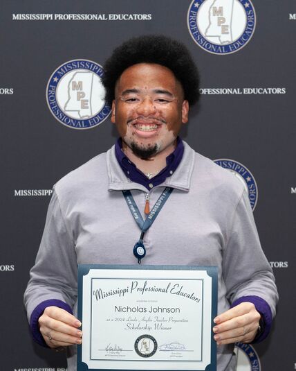 DSU’s Nicholas Johnson Awarded Prestigious Scholarship from Mississippi Professional Educators