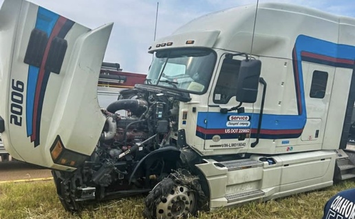 Injury Reported in Car and 18-Wheeler Collision on Highway 61