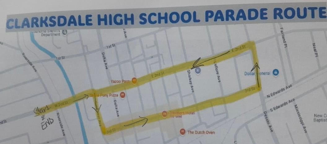 Clarksdale High School Homecoming Parade Set for Friday