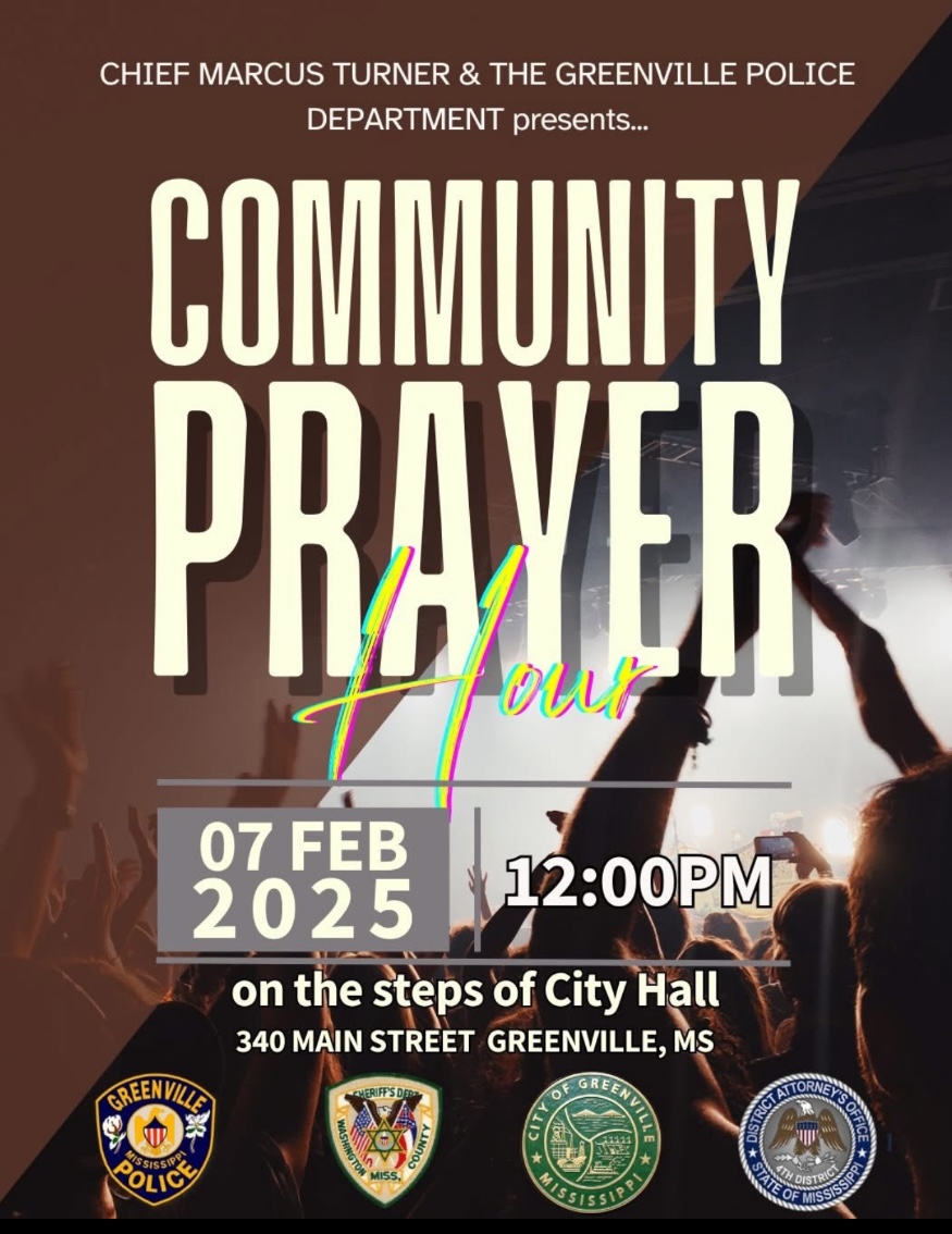 Greenville Police Department Hosts Community Prayer Hour on February 7th