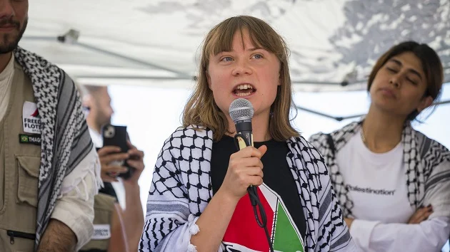 Israel diverts aid boat carrying Greta Thunberg, who in a video says shes been kidnapped