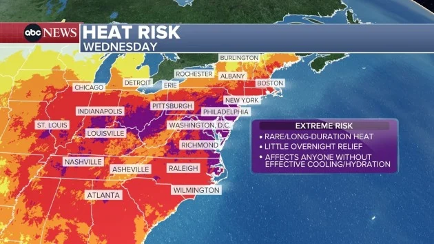 Dangerous heat blankets East Coast: When relief is coming