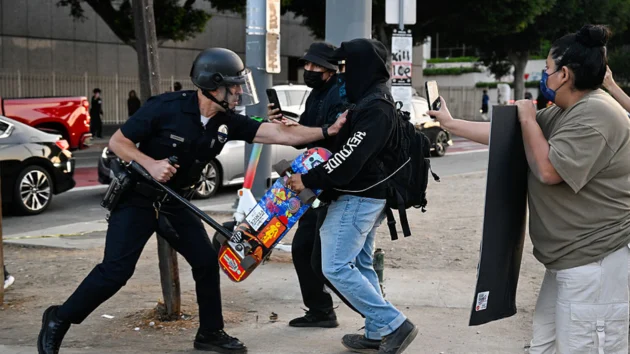 Trump warns that LA military deployment could be first of many in response to ICE protests