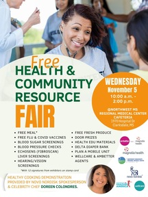 Free Health and Community Resource Fair Set for Nov. 5 in Clarksdale