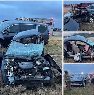 Two-Vehicle Crash Injures Drivers at Highway 61 Intersection Near Merigold