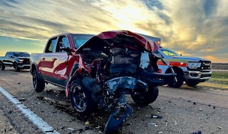One Airlifted After Car, Tractor Collide on Highway 61 North