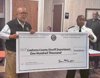 Coahoma County Sheriff’s Office Receives $100,000 in Federal Law Enforcement Funding