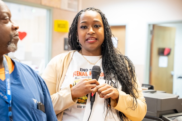 Kidney Transplant Recipient Returns to Clarksdale Clinic to Encourage Dialysis Patients