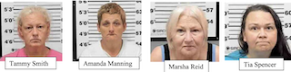 Four Women Arrested on Drug Charges Following Greenville Search Warrant