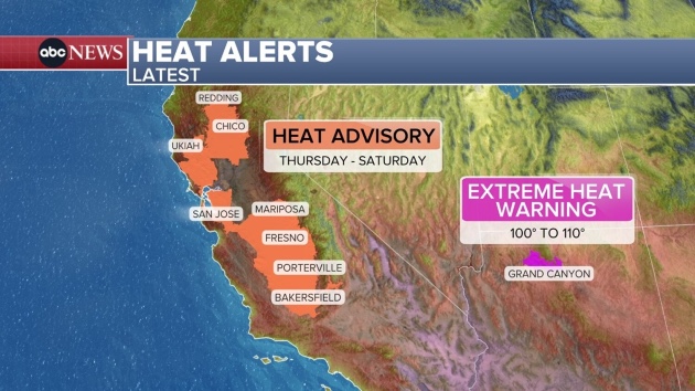 High temperatures, humidity prompt heat advisories from East Coast to Midwest to West