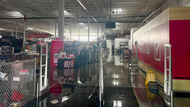 Roof of BJ’s Wholesale Club in New Jersey partially collapses during heavy rain