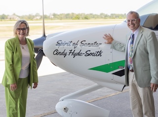 Delta State Names Aircraft for Sen. Cindy Hyde-Smith
