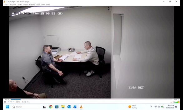 Caleb Flynn denies killing wife in police interview played in court during murder trial