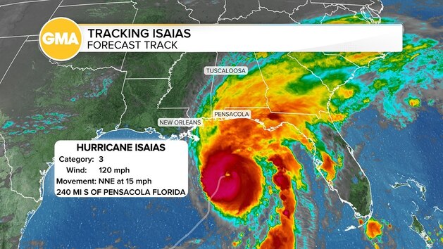 Hurricane Isaias path and tracker: Storm takes aim at Florida Panhandle